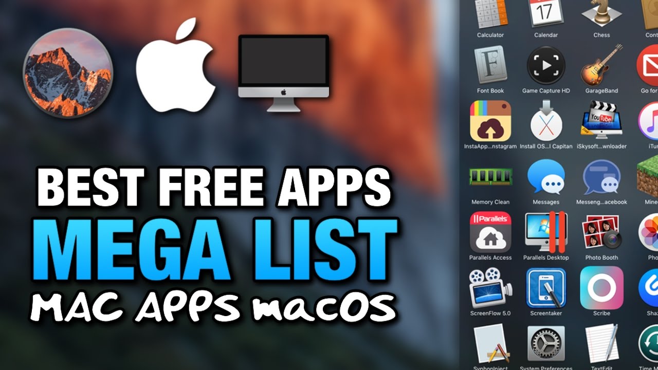Software list for mac